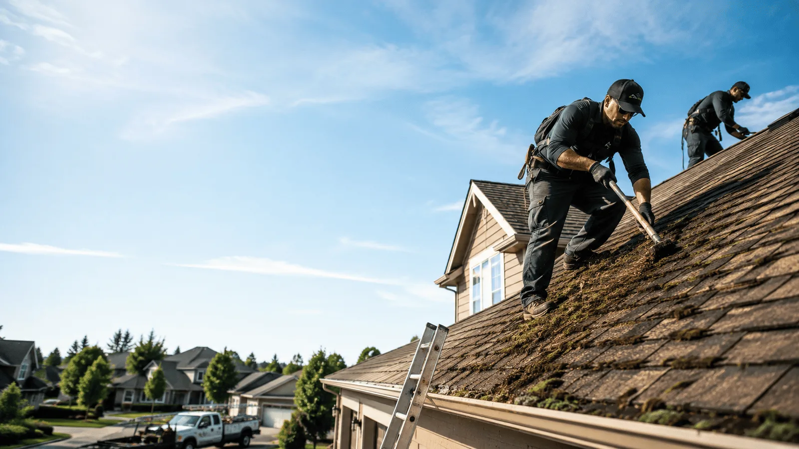 Roof Moss Removal in Voltaire, ND near me